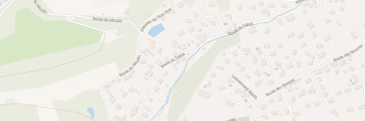 Plan de Rte du Sabot à Vourey