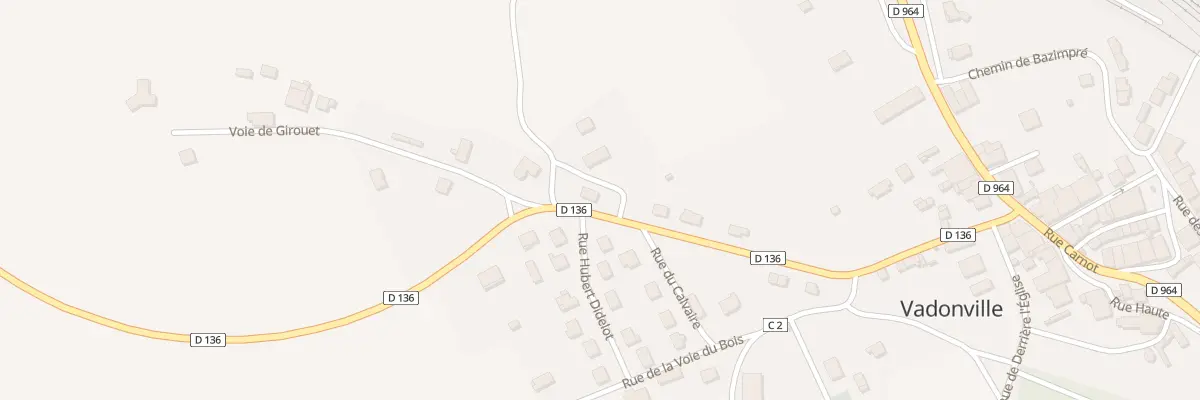 Plan du 10 Rte de Grimaucourt à Vadonville