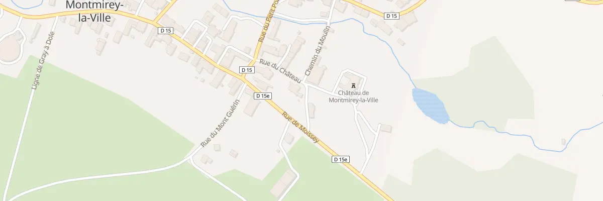 Plan du 2 Rue du Château à Montmirey-la-Ville