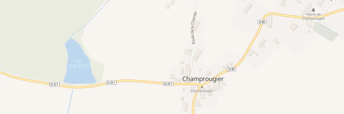 Plan du 3 Rue de la Chainee à Champrougier