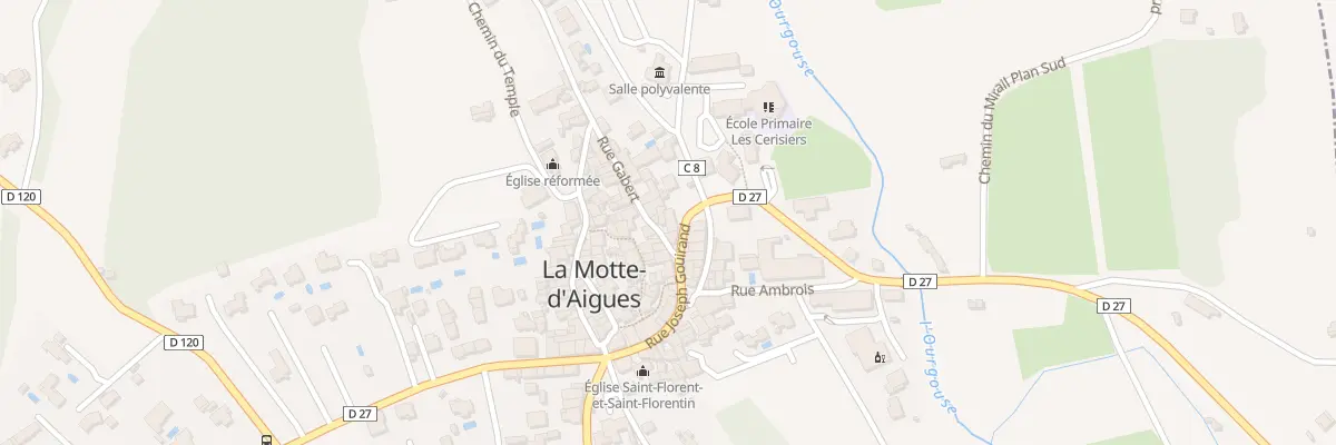 Plan du Village à La Motte-d’Aigues