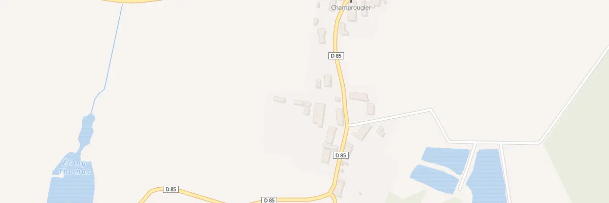 Plan du 26 Rue des Etangs à Champrougier