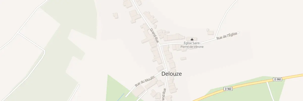 Plan du 19 Gr La Grande Rue à Delouze-Rosières