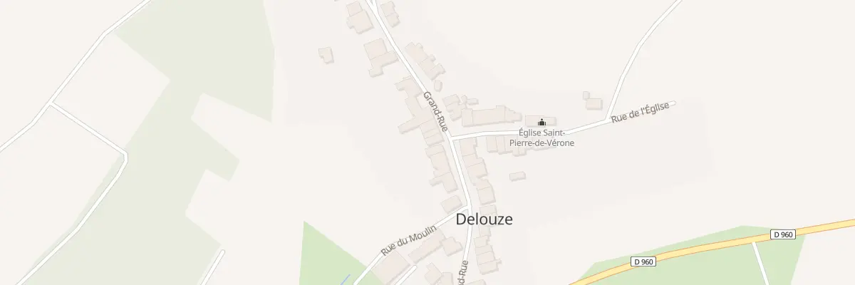 Plan du 21 Gr La Grande Rue à Delouze-Rosières