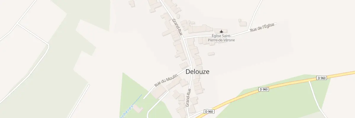 Plan du 15 Gr La Grande Rue à Delouze-Rosières