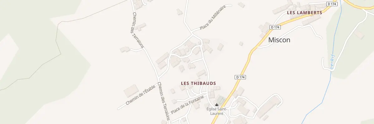 Plan du 277 Rte des Thibauds à Miscon