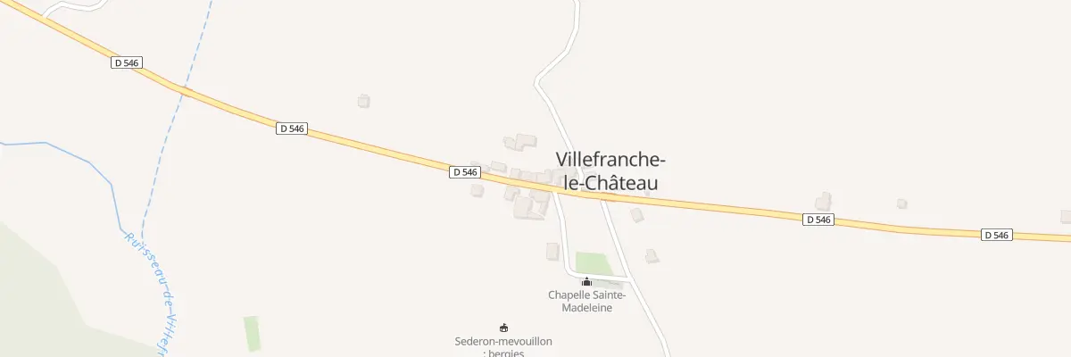 Plan du 5005 Le Village à Villefranche-le-Château