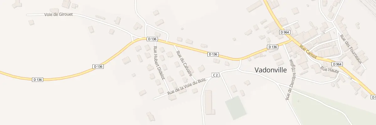 Plan du 1 Che du Calvaire à Vadonville