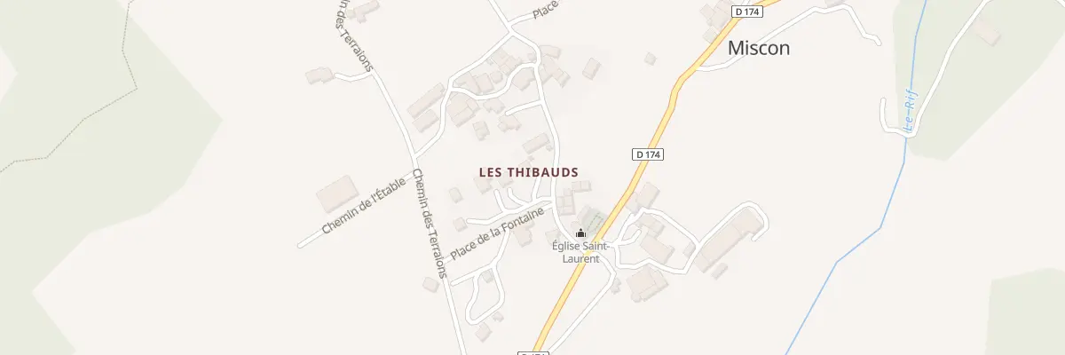 Plan du 1A Pl de la Fontaine à Miscon