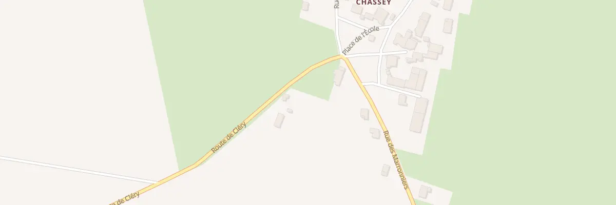 Plan du 1 Rte de Clery à Mutigney