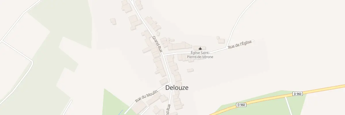 Plan du 2 Rue de l’Eglise à Delouze-Rosières