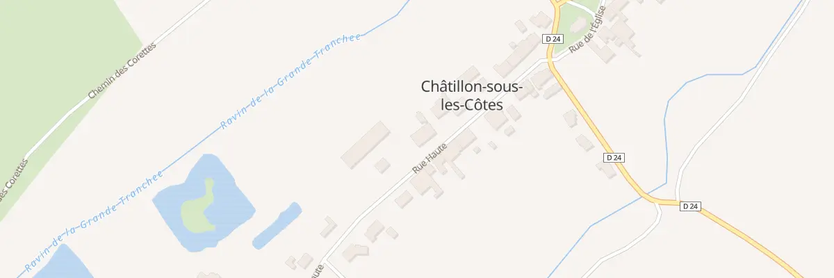 Plan du 18 Rue Haute à Châtillon-sous-les-Côtes