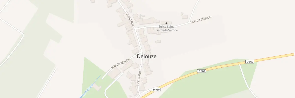 Plan du 18 Gr La Grande Rue à Delouze-Rosières