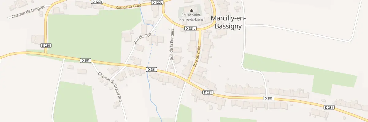 Plan du 3 Rue de la Fontaine à Marcilly-en-Bassigny