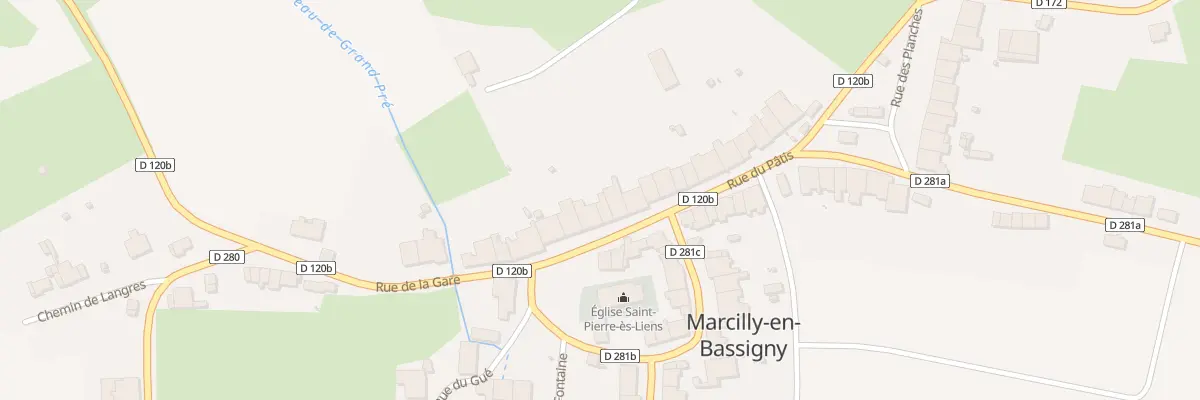Plan du 9 Rue du Patis à Marcilly-en-Bassigny