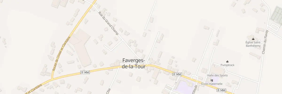 Plan du 38 Rue du Grand Champ à Faverges-de-la-Tour
