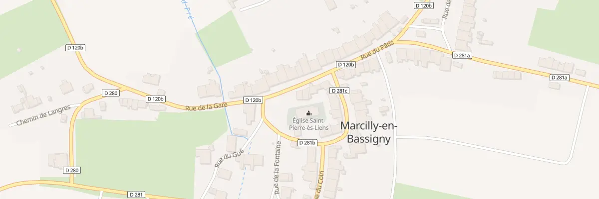 Plan du 2 Rue du Patis à Marcilly-en-Bassigny