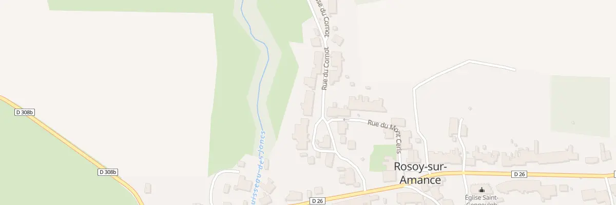 Plan du 9 Rue du Cornot à Haute-Amance