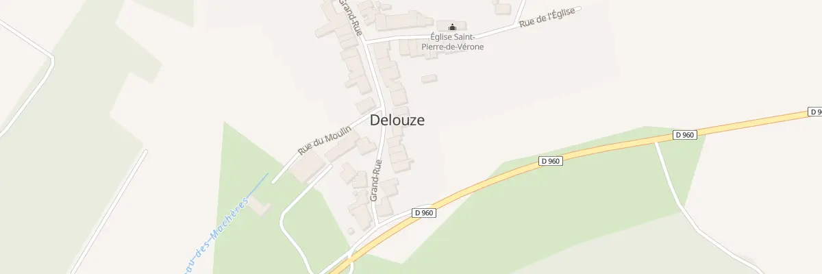 Plan du 10 Gr La Grande Rue à Delouze-Rosières