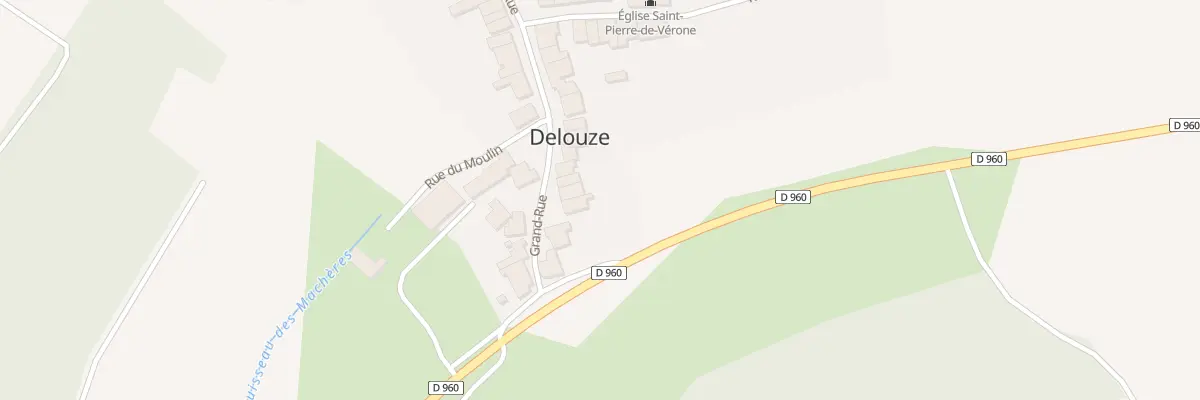 Plan du 4 Gr La Grande Rue à Delouze-Rosières