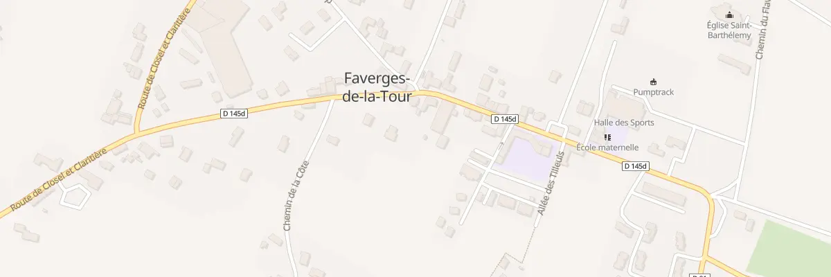 Plan du 361B Rue de la Rolandière à Faverges-de-la-Tour