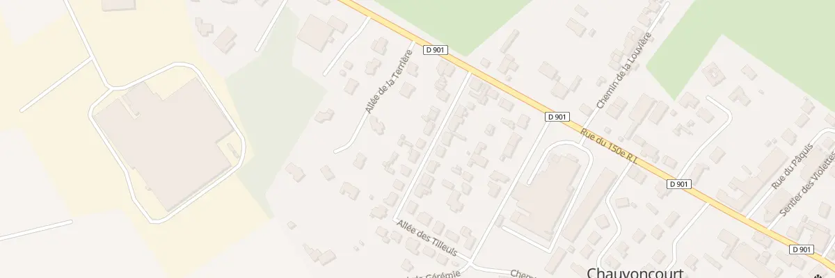 Plan du 9 All des Tilleuls à Chauvoncourt