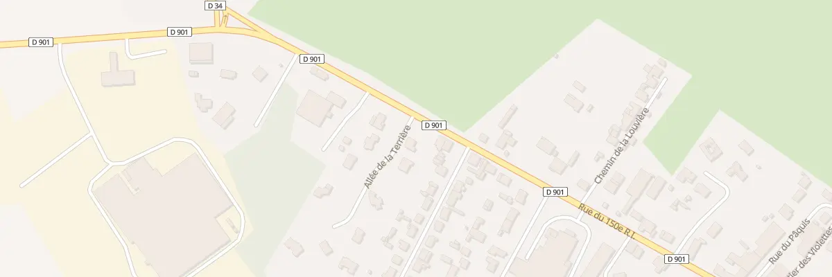 Plan du 1 All de la Terriere à Chauvoncourt