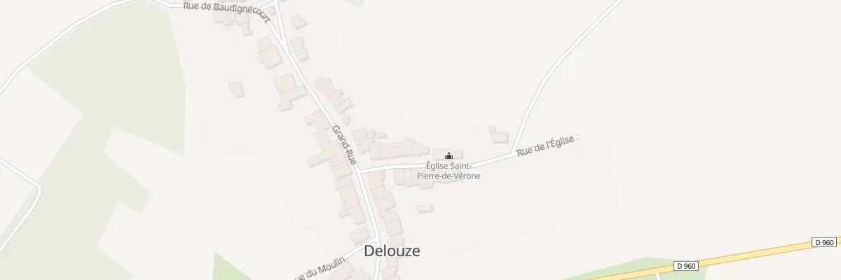Plan du 5 Rue de l’Eglise à Delouze-Rosières