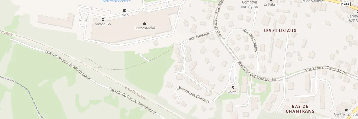Plan du 8 Che de Montboutot à Montmorot