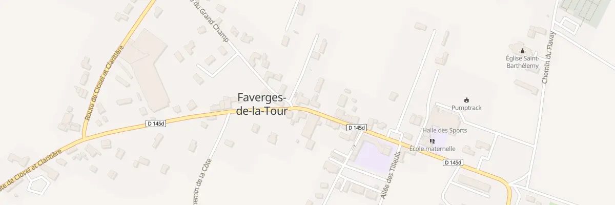 Plan du 370 Rue de la Rolandière à Faverges-de-la-Tour