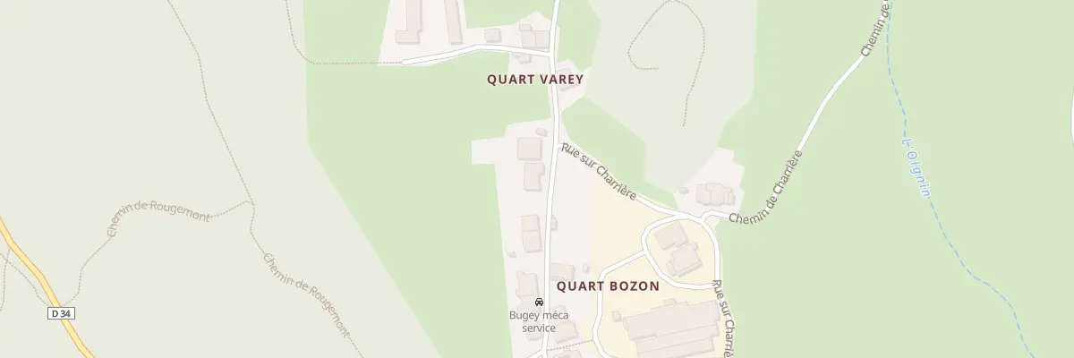 Plan du 375 Rue du Quart Bozon à Aranc