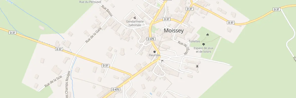 Plan du 1 Rue des Caseaux à Moissey
