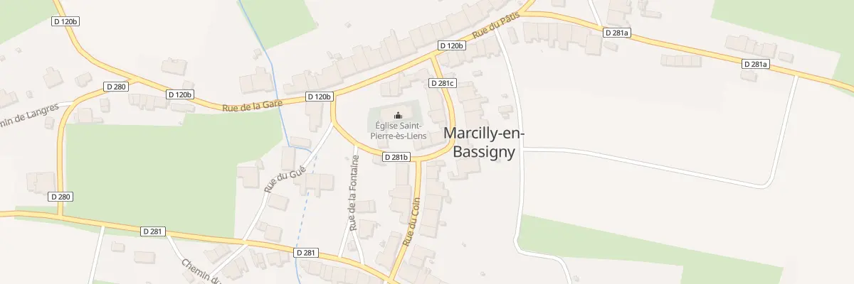 Plan du 8 Rue du Coin à Marcilly-en-Bassigny