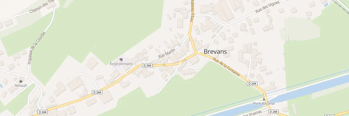 Plan du 10 Rue Marlin à Brevans