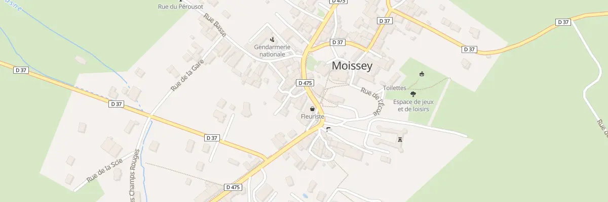 Plan du 1 Grande Rue à Moissey
