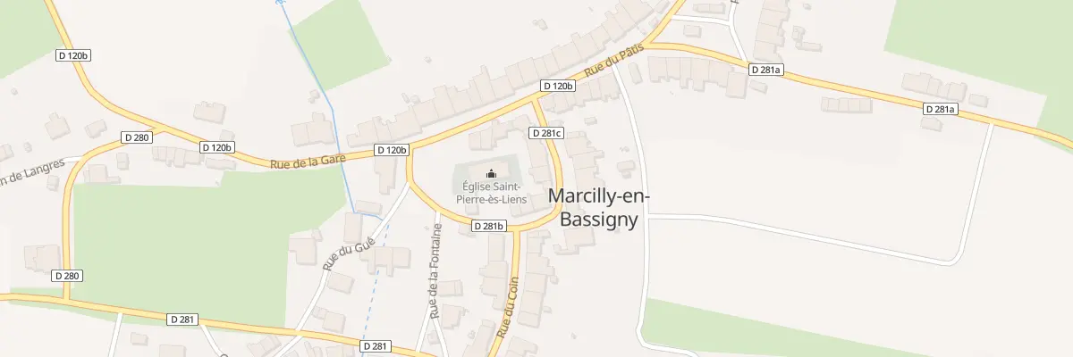 Plan du 4 Rue du Coin à Marcilly-en-Bassigny