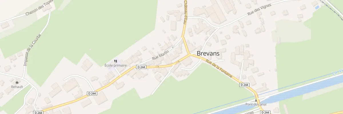Plan du 14 Rue Marlin à Brevans