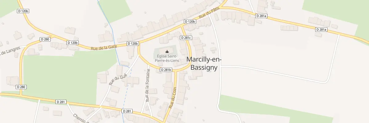 Plan du 6 Rue du Coin à Marcilly-en-Bassigny