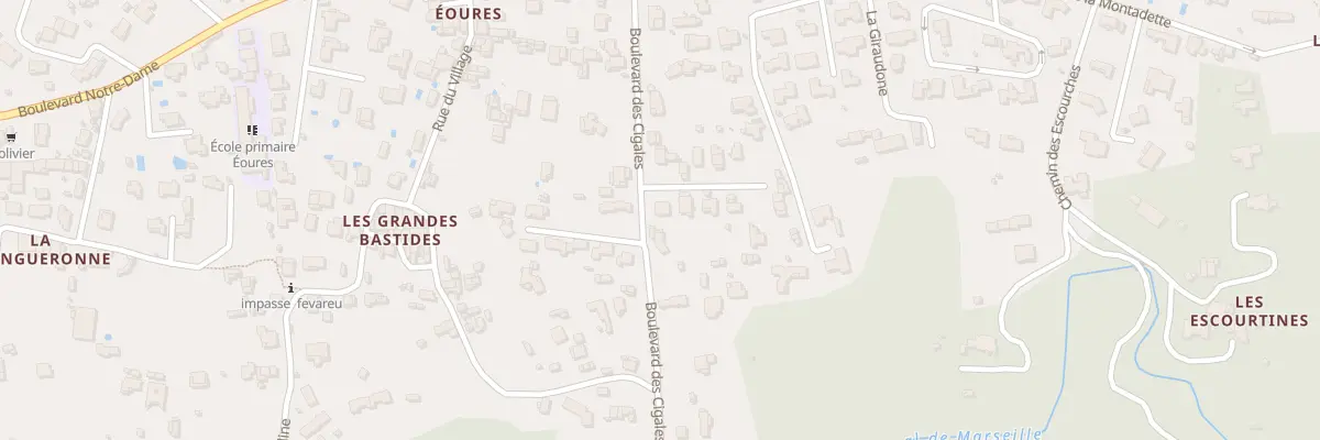 Plan du 35 Bd des Cigales à Marseille 11e Arrondissement
