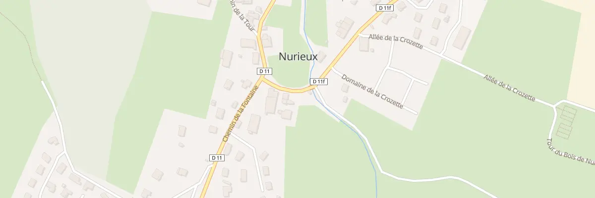 Plan du 2 Che de la Gare à Nurieux-Volognat