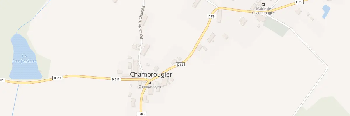 Plan du 14 Rue des Etangs à Champrougier