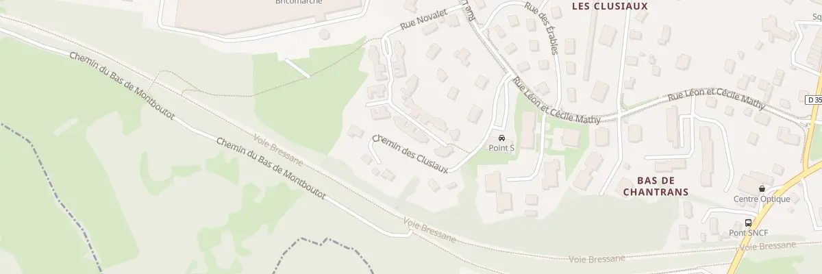 Plan du 30 Che de Montboutot à Montmorot