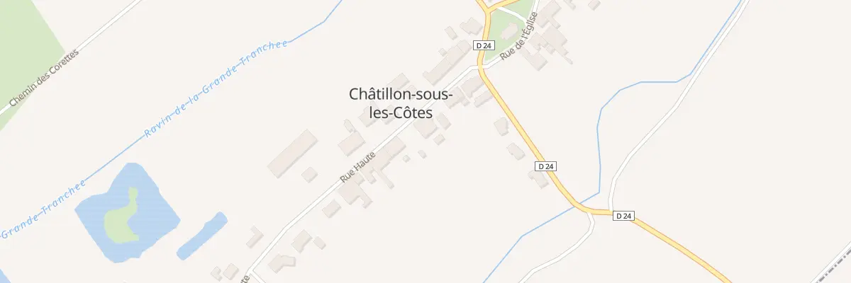 Plan du 11 Rue Haute à Châtillon-sous-les-Côtes