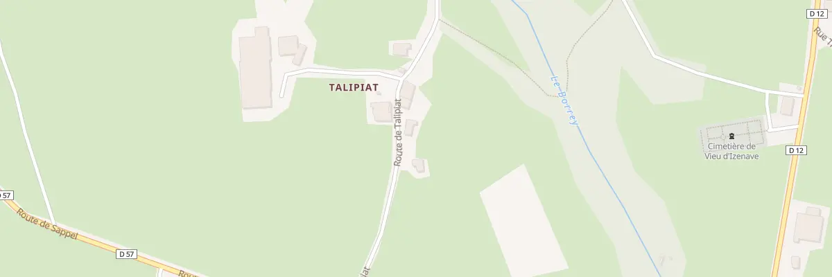 Plan du 256 Talipiat à Vieu-d’Izenave