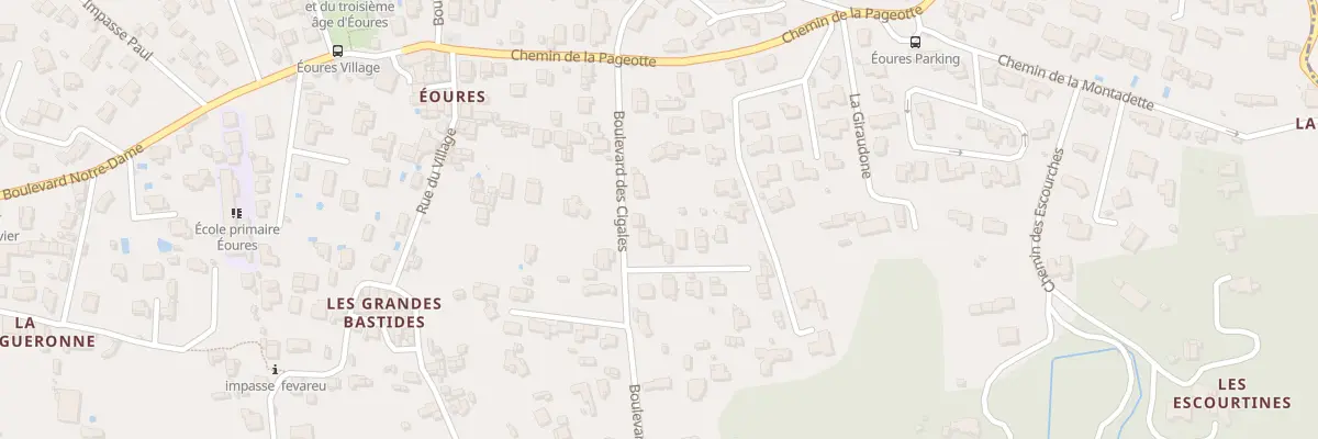 Plan du 23 Bd des Cigales à Marseille 11e Arrondissement