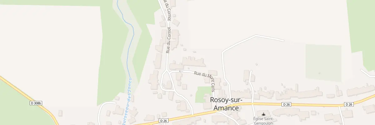 Plan du 16 Rue du Mont de Ceris à Haute-Amance