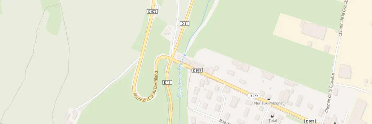 Plan du 3 Rte du Berthiand à Nurieux-Volognat