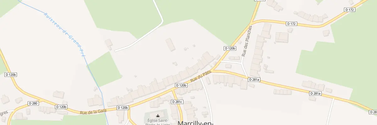 Plan du 25 Rue du Patis à Marcilly-en-Bassigny