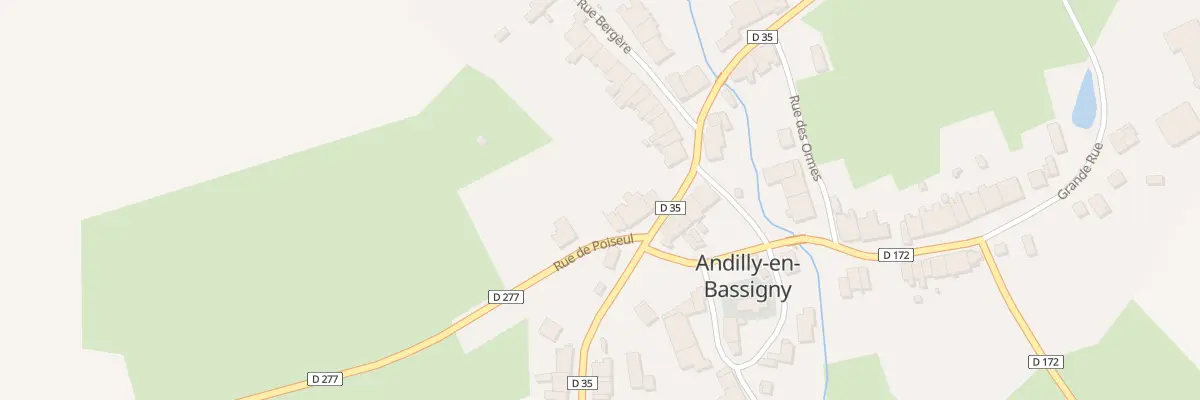 Plan du 2 Rue de Poiseul à Andilly-en-Bassigny