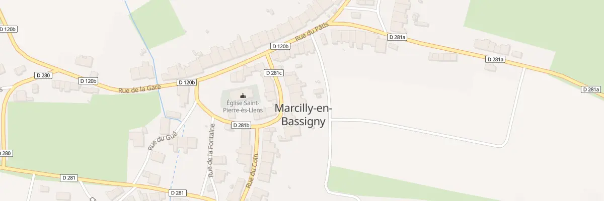 Plan du 9 Rue du Coin à Marcilly-en-Bassigny